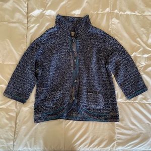 J. Jill Blue Cardigan